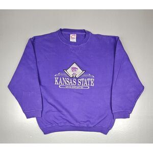 Cadre Athletic KSU Kansas State Wildcats Sweatshirt Mens Large. VTG Crew‎ Neck.
